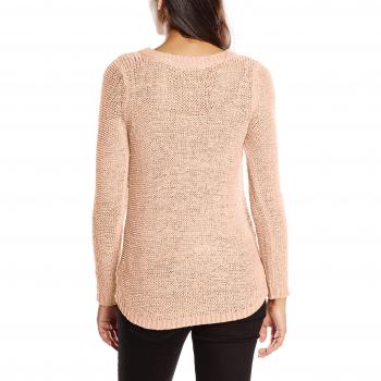 ONLY Damen Pullover onlGEENA XO L/S KNT NOOS, Rosa (Strawberry Cream), 38 (Herstellergröße: M)
