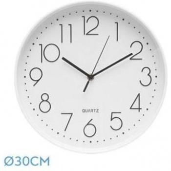 Orologio da Parete De Wall Time Bianco 30 Giorni Rotazione Continua – Fabrilamp