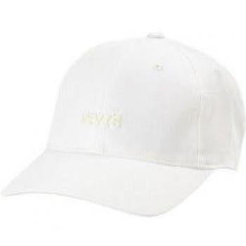 Gorra blanca Flexfit con logo de Levi's