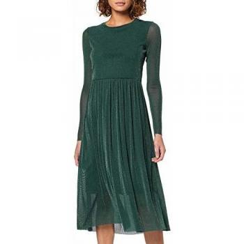 Y.A.S Vestido de Fiesta Yasjessa Lurex, Azul, Talla Grande