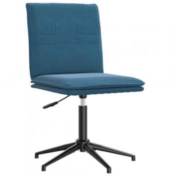 Seduta blu velluto di alta qualità vitaXL