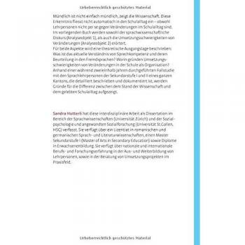 Beurteilung der Sprechkompetenz in einer Fremdsprache: Theorie und Praxis der Einführung neuer Verfahren in einem schweizerischen Schulsystem