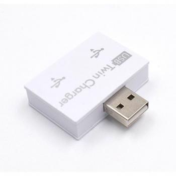 Adaptateur Mini Hub USB 2 Ports – Chargeur & Séparateur