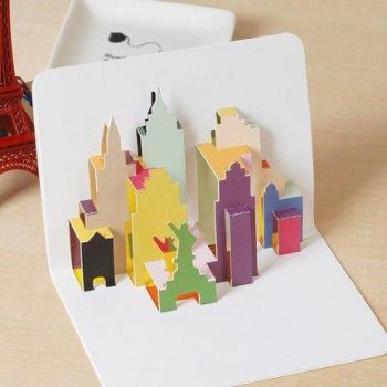 Folded 3D Children's Day Cards