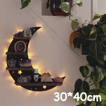 Présentoir de rangement mural en bois