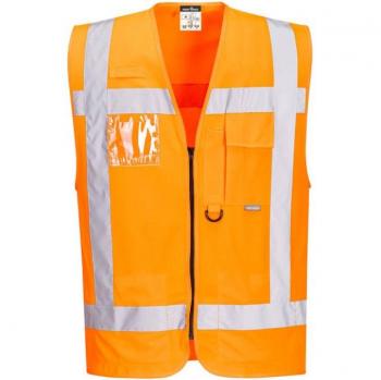Gilet orange RWS haute visibilité 7 poches pratiques