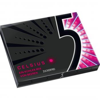 Chicles Five Celsius estuche 10 paq. de 12 chicles