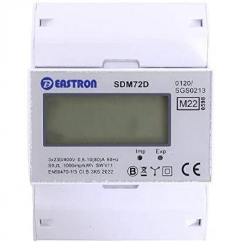 Compteur triphasé SDM72D (Counttec) – 80 A, conforme MID