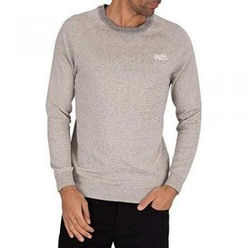 Tricot Gris Superdry pour Hommes 3XL, Etiquette Orange