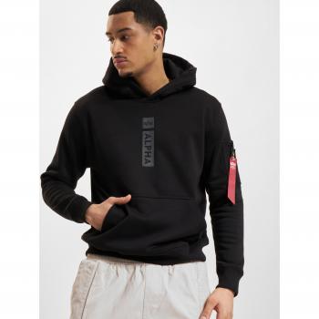 Felpa con Cappuccio Alpha Industries Black 2XL