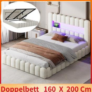 Lit avec rangement intégré et lumière LED