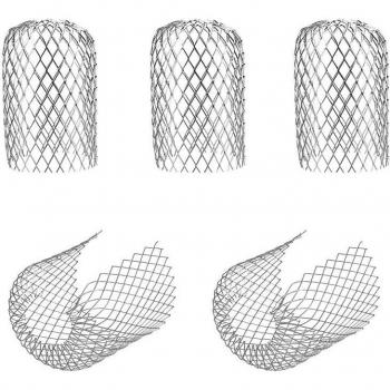 Crépines métalliques de protection des tuyaux de descente – 5 pièces