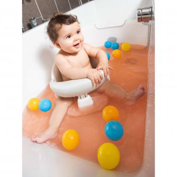 Bain sécurisé siège rotatif blanc – BABYDAM