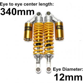 Geel 380Mm Motorcycle Air Schokdemper