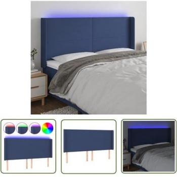 Têtière LED avec Éclairage Bleu 203x16x118/128 cm