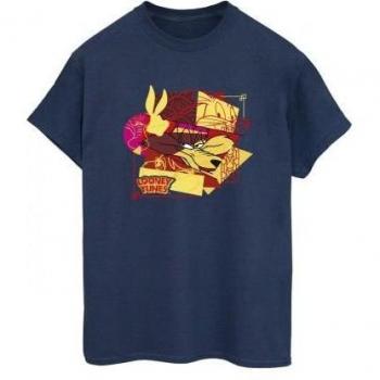 Maglia New Year Women Looney Tunes: Wile E Coyote con Bugs e Coniglio