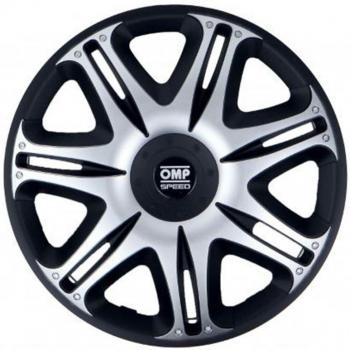 OMP Ghost Speed Tapacubos 14 Color Negro Plateado (4 piezas)