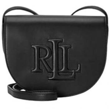 Ralph Lauren Women's Shoulder Bag Leather Stylish Model Black
