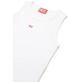 Canotta Bianco Ricamo D Diesel