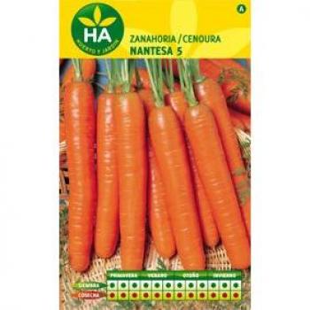 Semilla de Zanahoria Nantesa Agreen 5 sobres