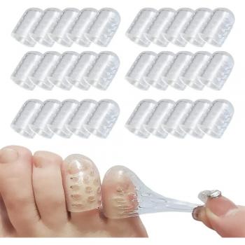 Garde-orteils anti-crocs Lisade Silicone – lot de 30 ou 60