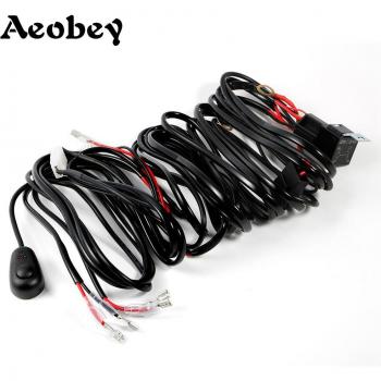 Aeobey kit de cableado para luces LED de coche, 3 metros, 12V/24V, 40A, para uso en exteriores