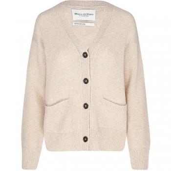 Marc O'Polo Strickjacke, relaxed Fit, camel, Größe S