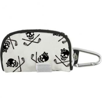 Sacs à main de golf en PU avec motif de crâne et pack de balles