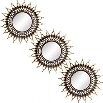 Round Decorative Mirrors Set of 3