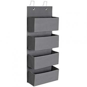SONGMICS Étagère pliable gris ardoise