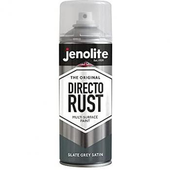 Slate Grey Color Satin Finish Spray Paint for Multiple Surfaces by Jenolite Directorust (400ml)