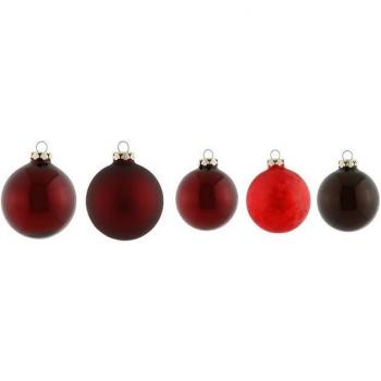 Thüringer Glasdesign Weihnachtskugeln Unifarbmischung