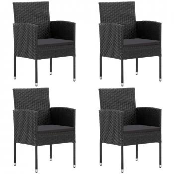 Chaises de jardin confortables avec coussins