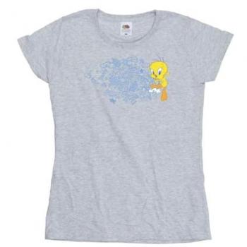 ACME Tweety Cotton T-Shirt – Grey, Female Size