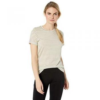 Vêtement de sport féminin Helly Hansen laine mérinos rayé blanc cassé