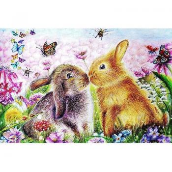 Décoration d'intérieur 20x30cm Peinture diamant Lapin