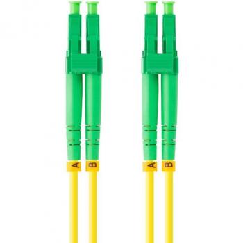 Latiguillo Fibra 1m LC/APC-LC/APC Duplex G657A1 LSZH Amarillo