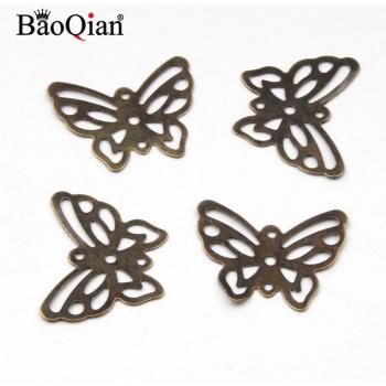 50Pcs 16x21MM Decorative Butterfly Connectors for Jewelry Making