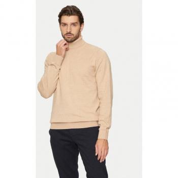 Bugatti Beiger Rollkragenpullover für Herren