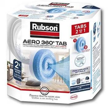 Recharge pour absorbeur d'humidité AERO 360° parfum neutre 2 pièces RUBSON