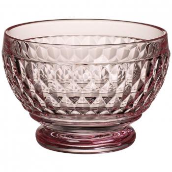 Villeroy und Boch Boston Schale, Kristallglas, Klar/Pink