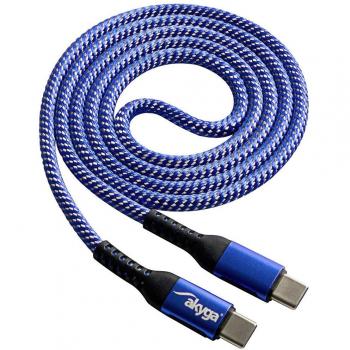 Akyga USB-C Data Cable 1m Blue AK-USB-37