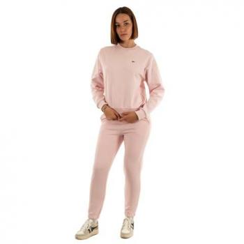 Sudadera de Cuello Redondo Lacoste Rosa Claro Mujer