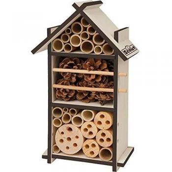 Insectenhotel uit hout van 16 x 28 cm van Happy People