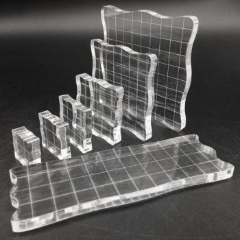 Ensemble de Tampons Acryliques Transparent