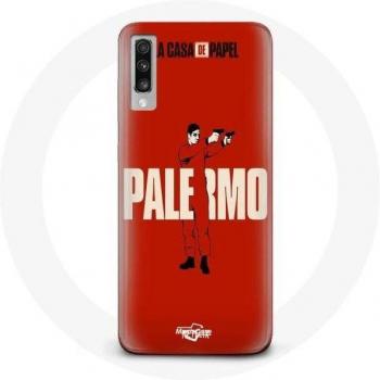 Fodera per Samsung Galaxy A70 Disegno Palermo La casa di carta