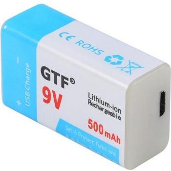 Source d’alimentation 9 V 500 mAh – Batterie Li‑Ion rechargeable