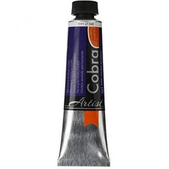 Cobra Water Mixable Oil Colour 40ml Permanent Blue Violet