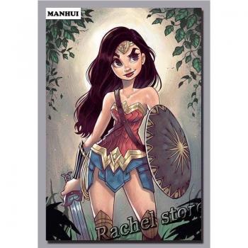 Kit de Bordado en Diamante Cuadrado FB053: Estilo Anime para Niña