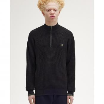 Polo Fred Perry Hombre de Tela Sintética con Cremallera